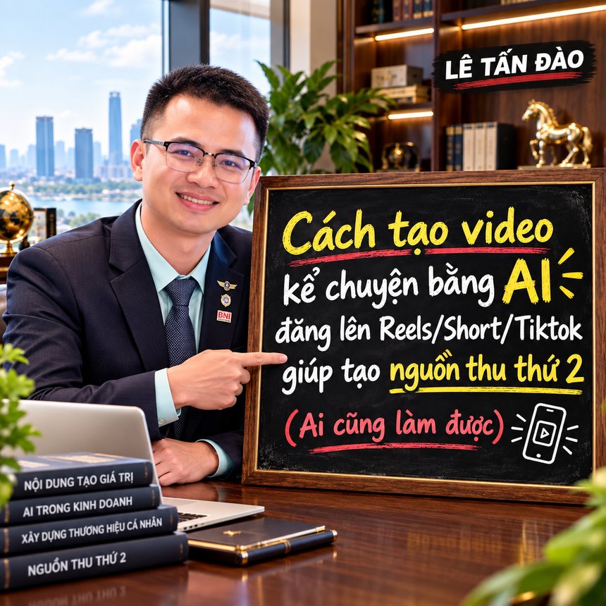 Cách tạo video kể chuyện bằng AI đăng Reels/Shorts/TikTok